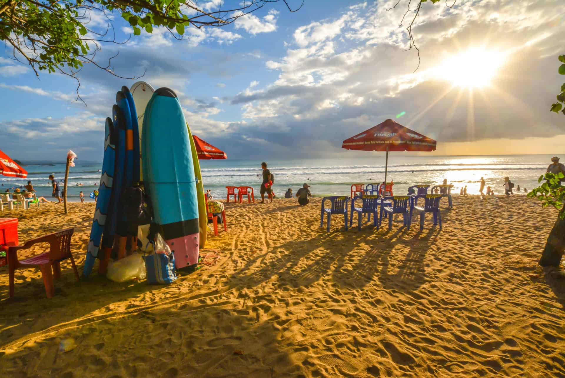 kuta bali vue plage