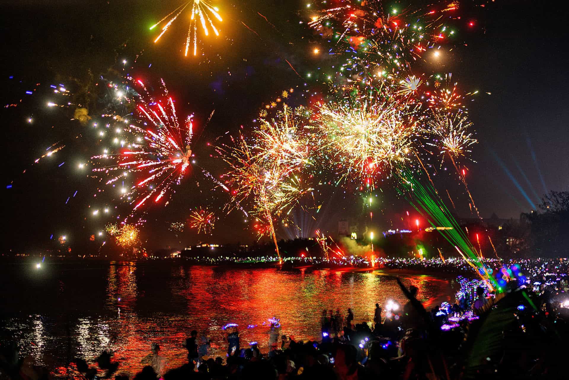 feu d'artifice bali