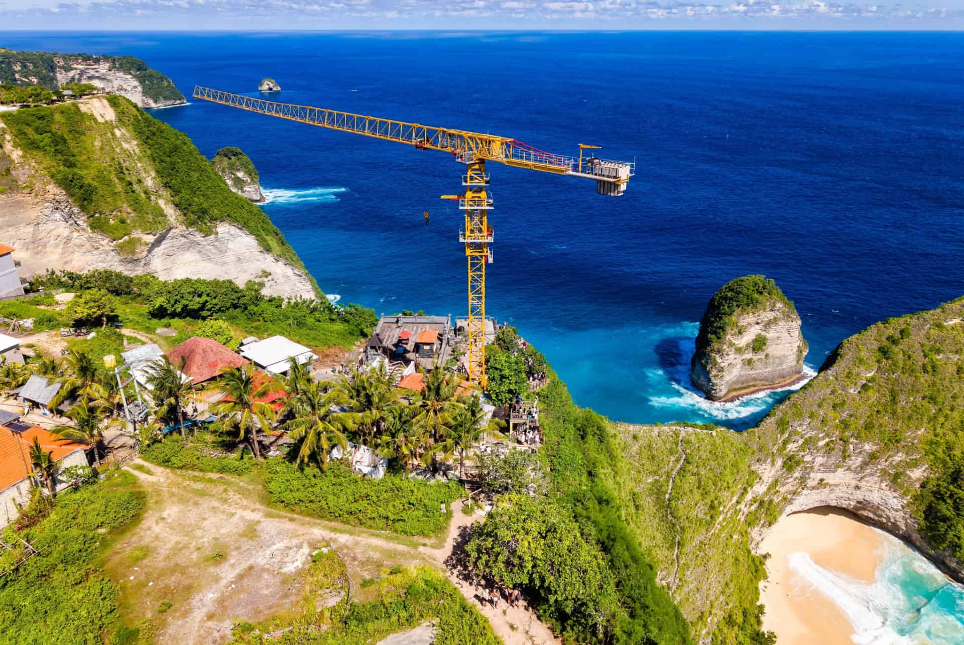 kelingking beach travaux