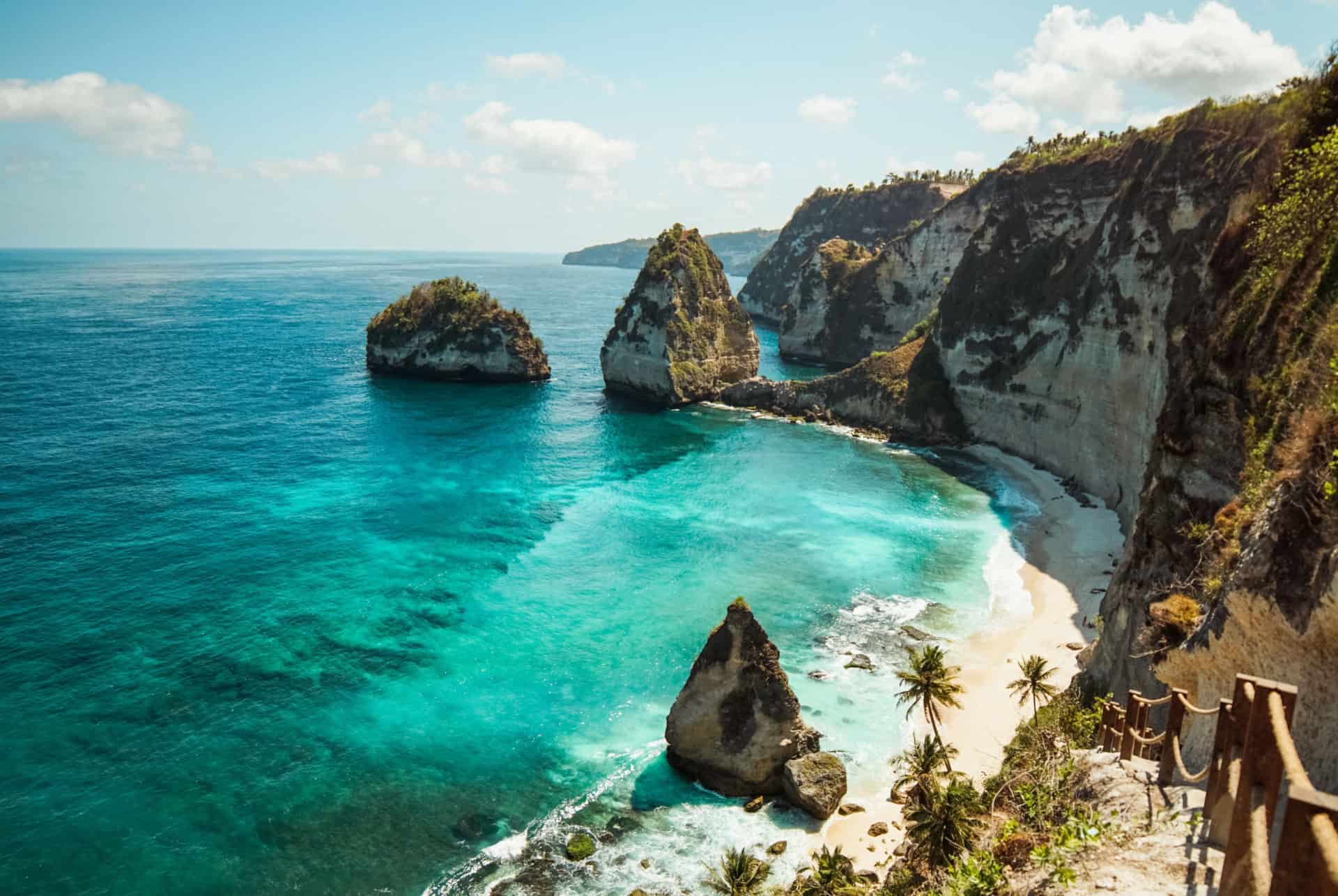 plage de diamants de Nusa Penida à Bali