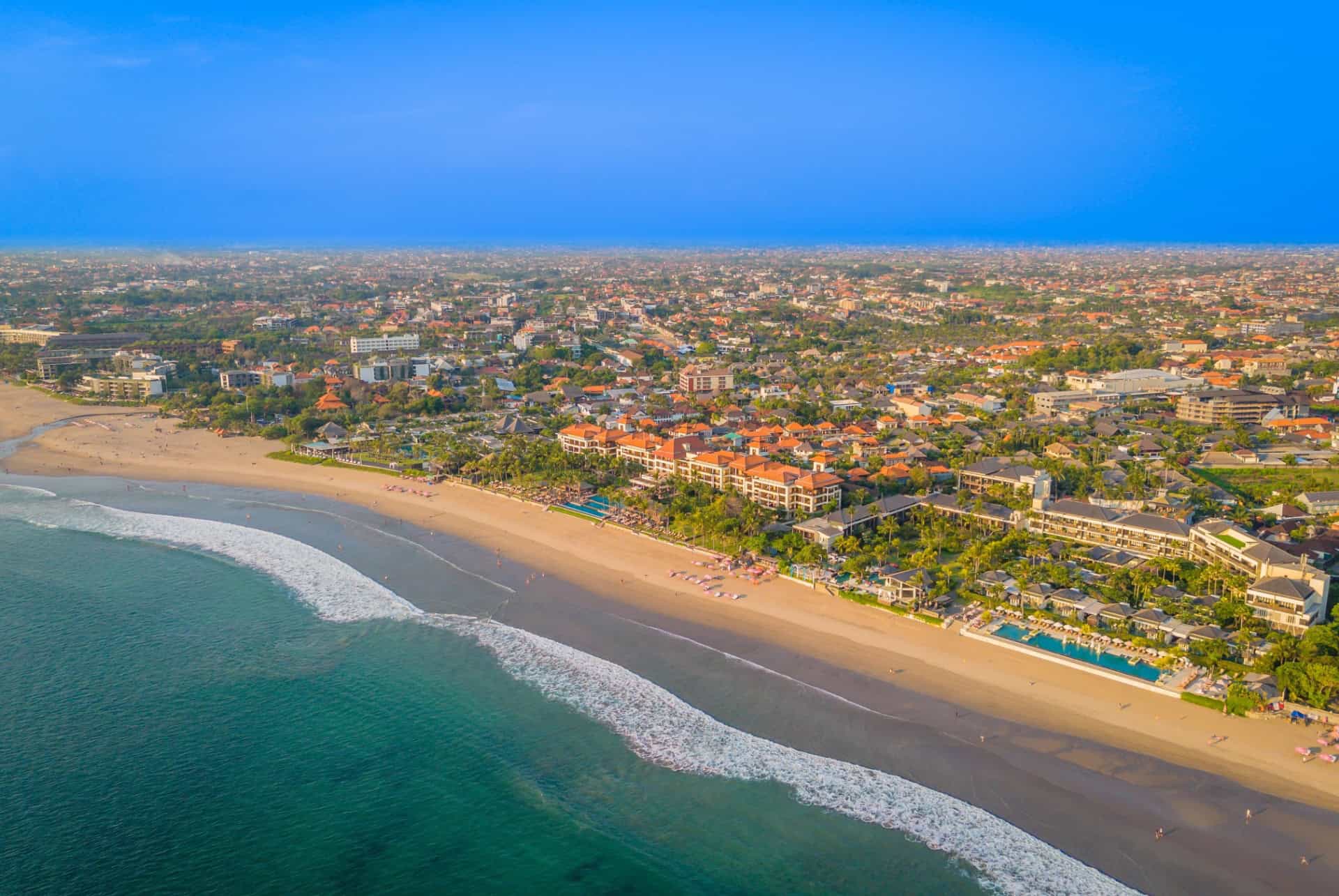 vue aerienne seminyak vue aerienne seminyak