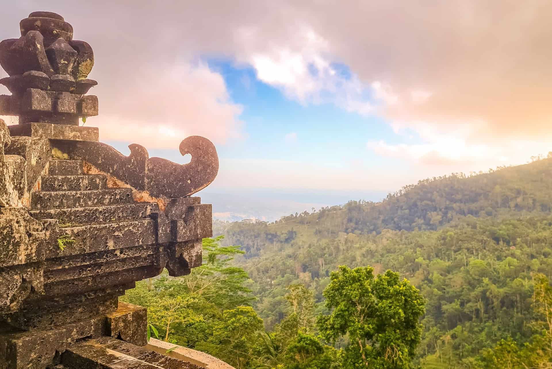 temple lempuyang vue panoramique temple lempuyang vue panoramique