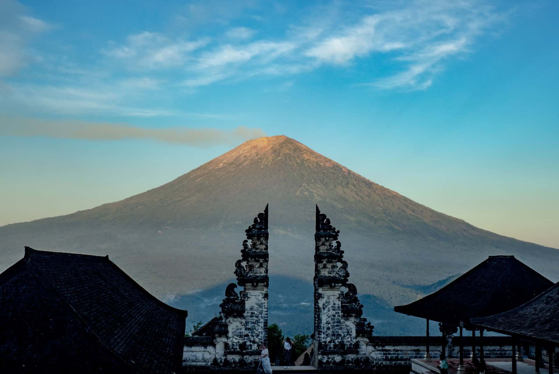 vue mont agung depuis temple lempuyang vue mont agung depuis temple lempuyang